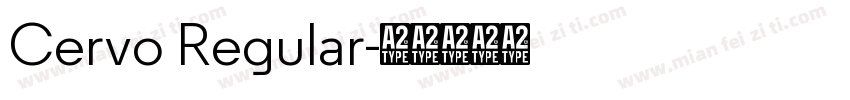 Cervo Regular字体转换